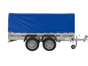 metrapsa.com trailer anhanger 264 2 kipp mit stutzrad rahmen h 800 und blauer abdeckung 4570 8