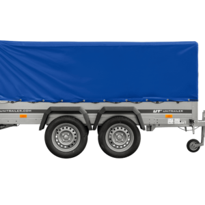 metrapsa.com trailer anhanger 264 2 kipp mit stutzrad rahmen h 800 und blauer abdeckung 4570 8